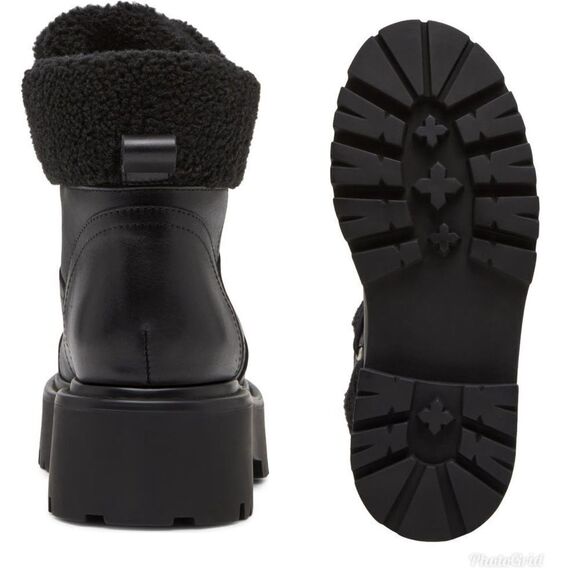 Revolve Steve Madden Reyen Leather Platform Boot Right foot 7 left foot 7.5 NWOT - Picture 3 of 13